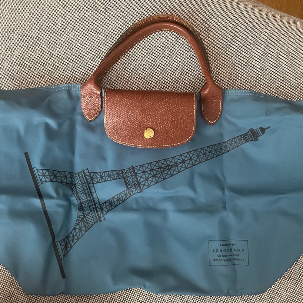Longchamp Le Pliage tote with short handle M size